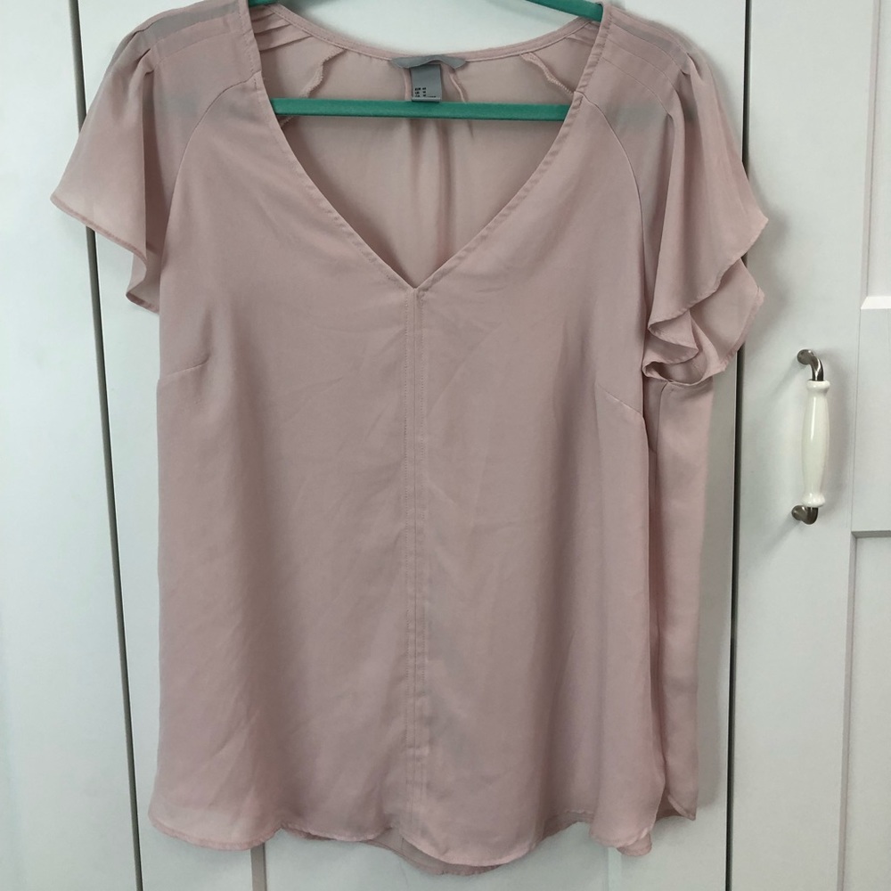 Blush colored H&M blouse